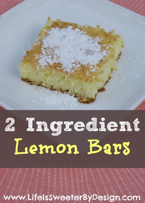 2 ingredient lemon bars